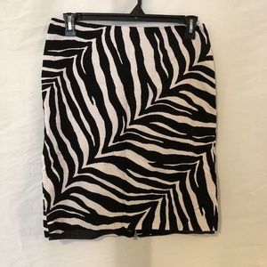Talbots Zebra Print Skirt - Women’s 10